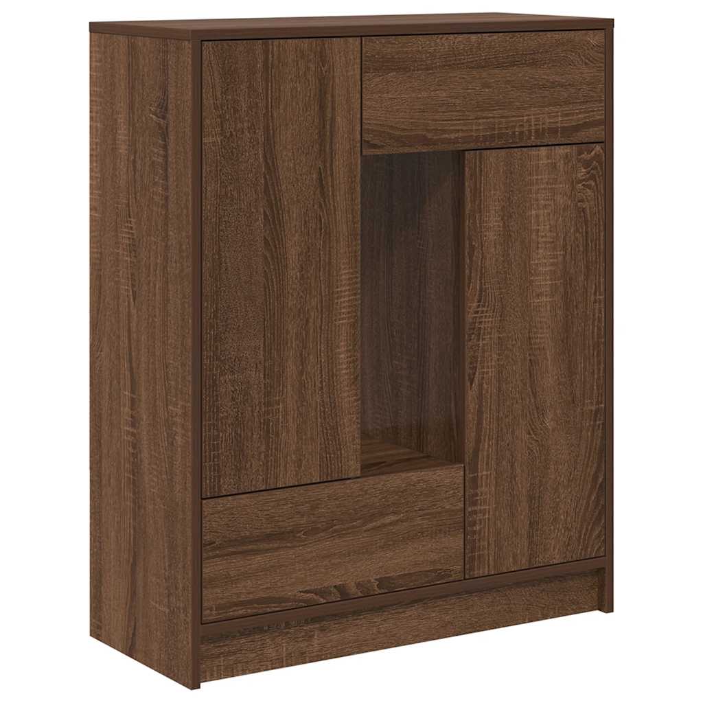 Bufetă cu sertare și uși Stejar maro 73x31x90 cm GartenMobel Dekor