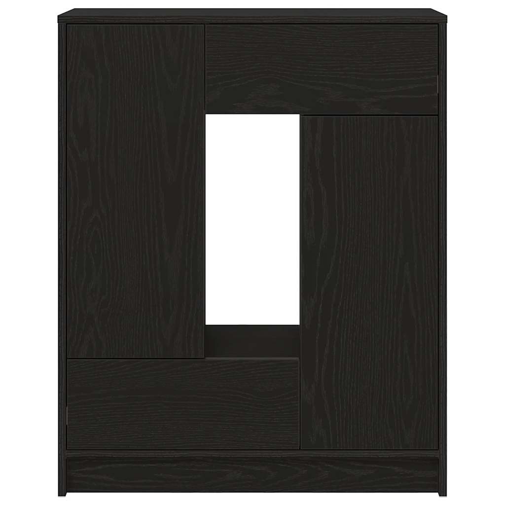 Bufetă cu sertare și uși Stejar negru 73x31x90 cm GartenMobel Dekor
