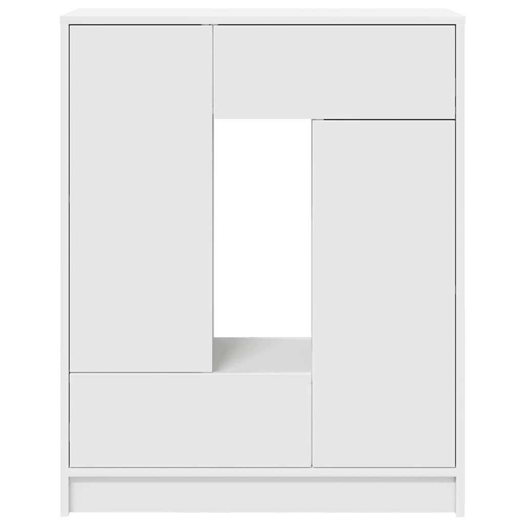 Bufetă cu sertare și uși alb 73x31x90 cm GartenMobel Dekor