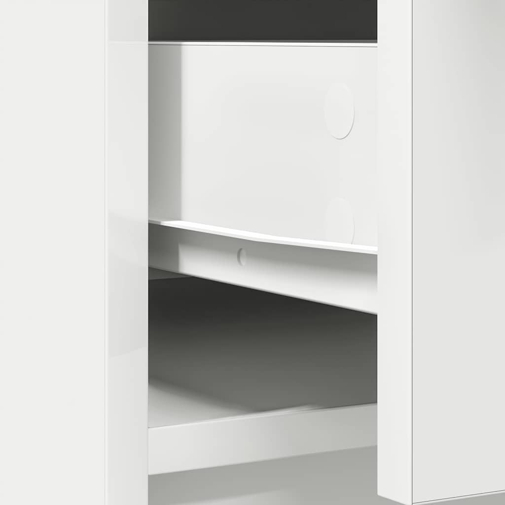 Bufetă cu sertare și uși alb 73x31x90 cm GartenMobel Dekor