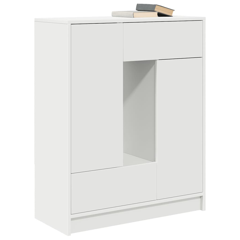 Bufetă cu sertare și uși alb 73x31x90 cm GartenMobel Dekor
