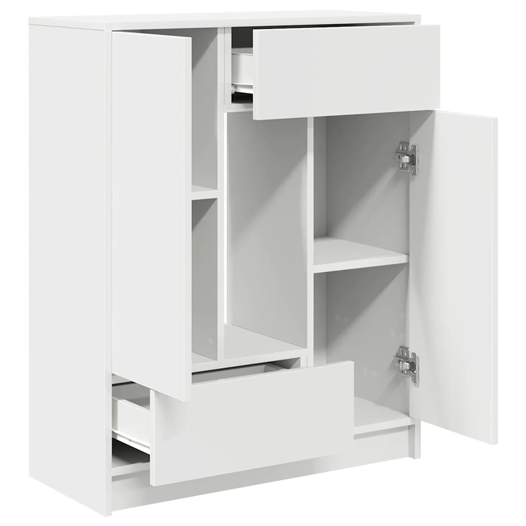 Bufetă cu sertare și uși alb 73x31x90 cm GartenMobel Dekor