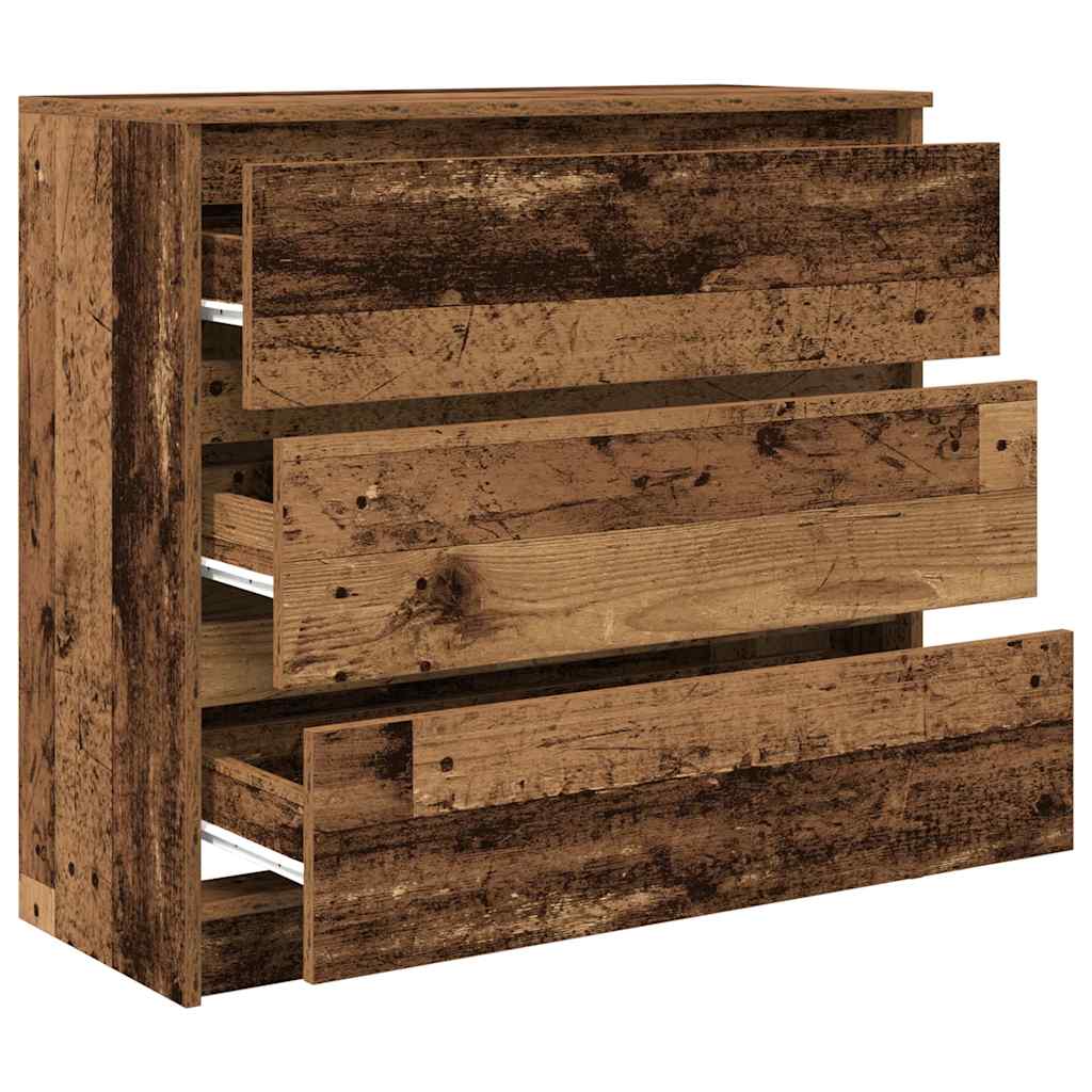 Bufetă din lemn vechi 80x35x76 cm din lemn prelucrat GartenMobel Dekor