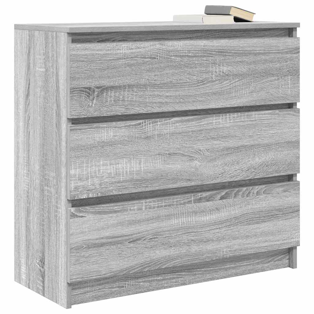 Bufetă gri Sonoma 80x35x76 cm Lemn prelucrat GartenMobel Dekor