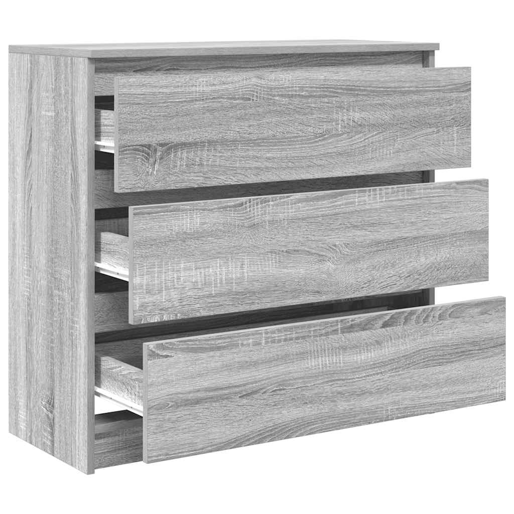 Bufetă gri Sonoma 80x35x76 cm Lemn prelucrat GartenMobel Dekor