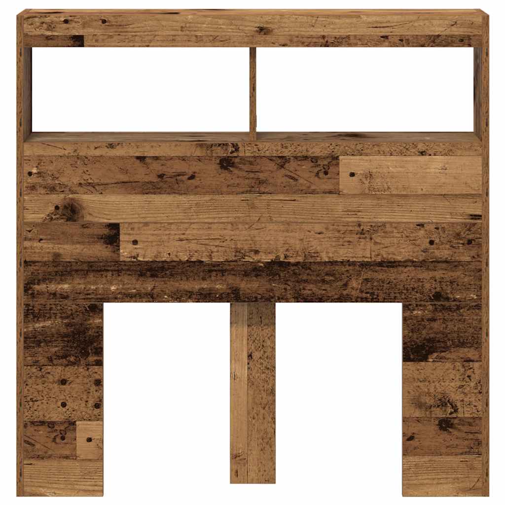 Dulap pentru tăblie cu LED Lemn vechi 100x17x102 cm GartenMobel Dekor