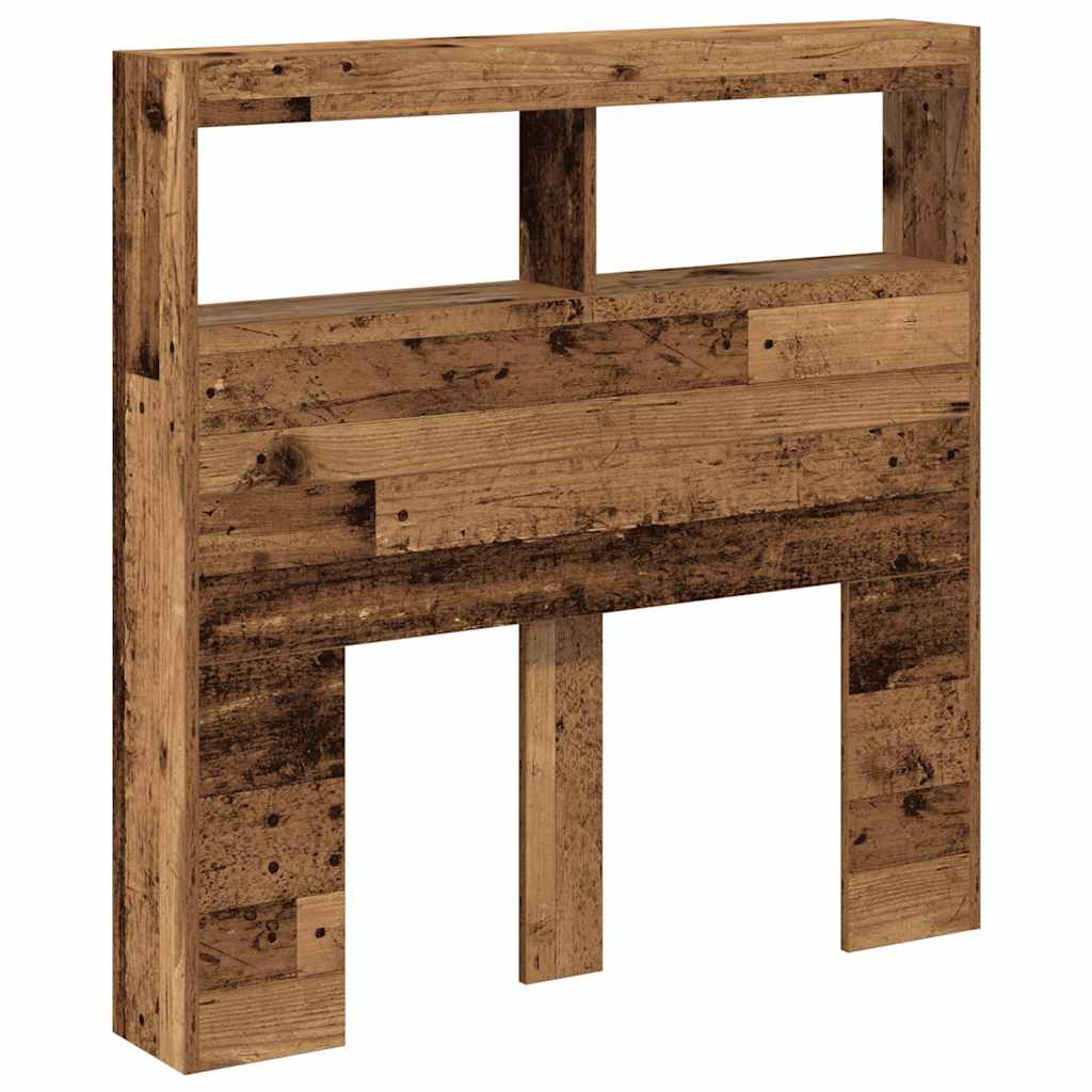 Dulap pentru tăblie cu LED Lemn vechi 100x17x102 cm GartenMobel Dekor