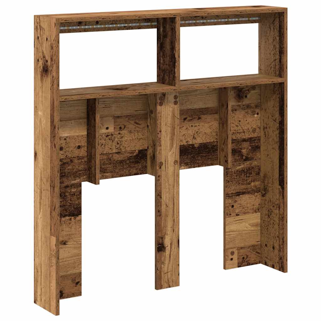 Dulap pentru tăblie cu LED Lemn vechi 100x17x102 cm GartenMobel Dekor