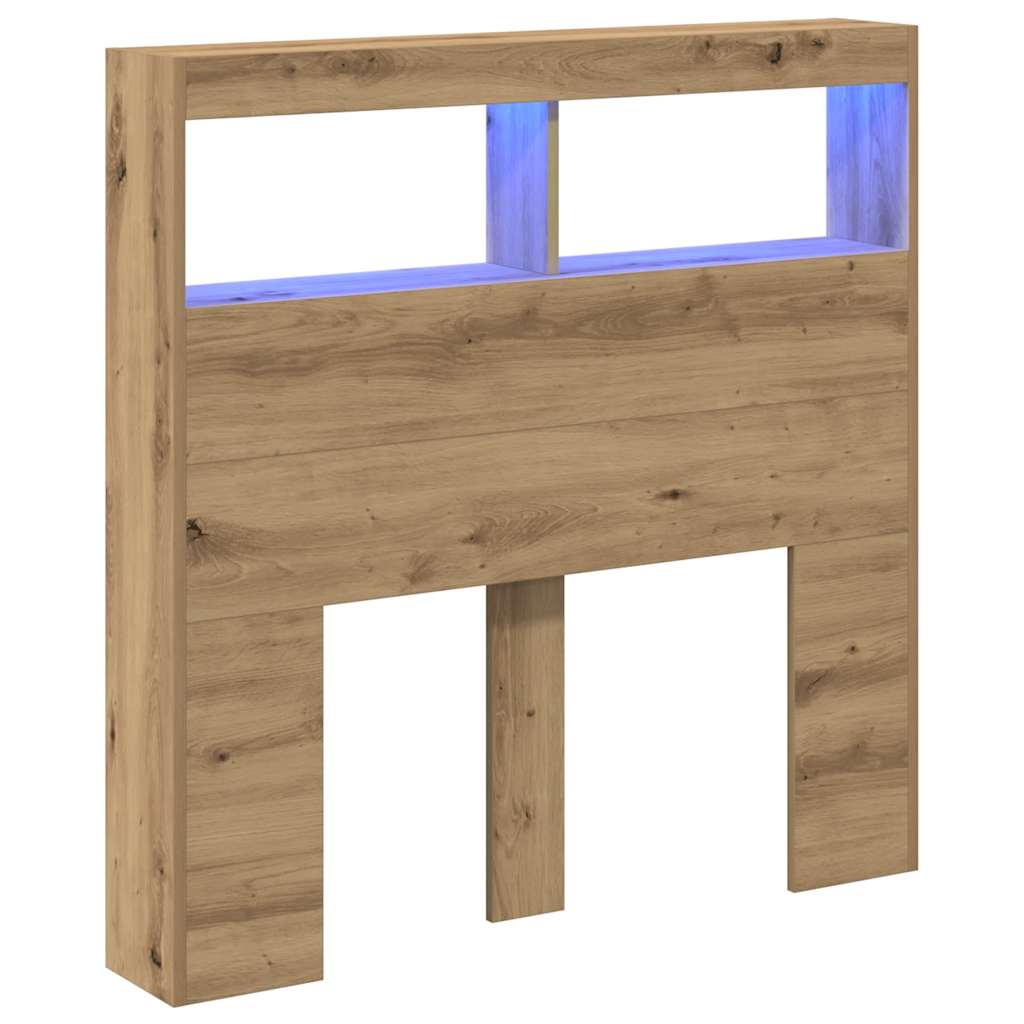 Dulap pentru tăblie cu LED Stejar Artisan 100x17x102 cm GartenMobel Dekor