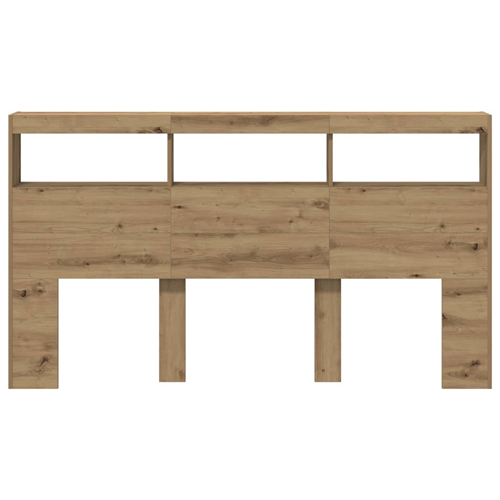 Dulap pentru tăblie cu LED Stejar Artisan 180x17x102 cm GartenMobel Dekor