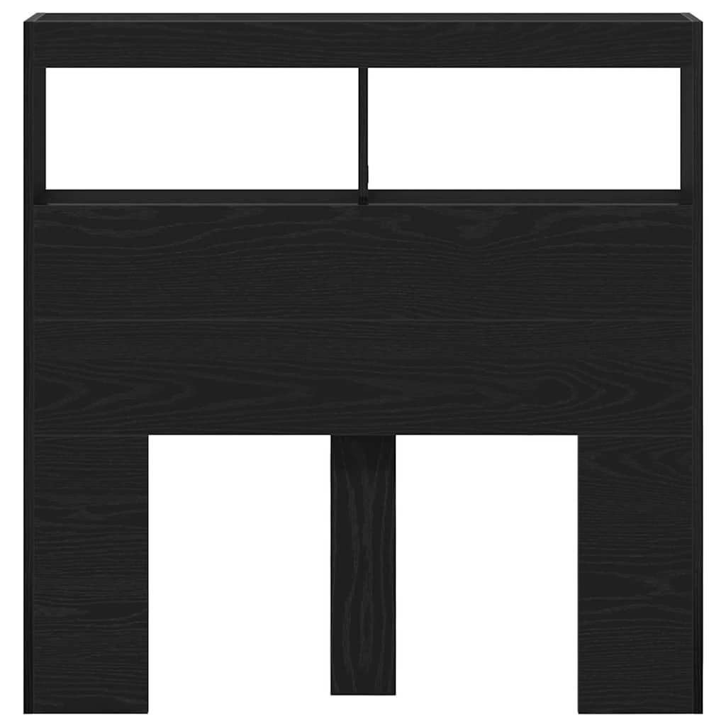 Dulap pentru tăblie cu LED Stejar negru 100x17x102 cm GartenMobel Dekor