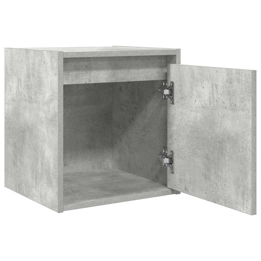 Noptiera de perete gri beton 38x34x40 cm GartenMobel Dekor