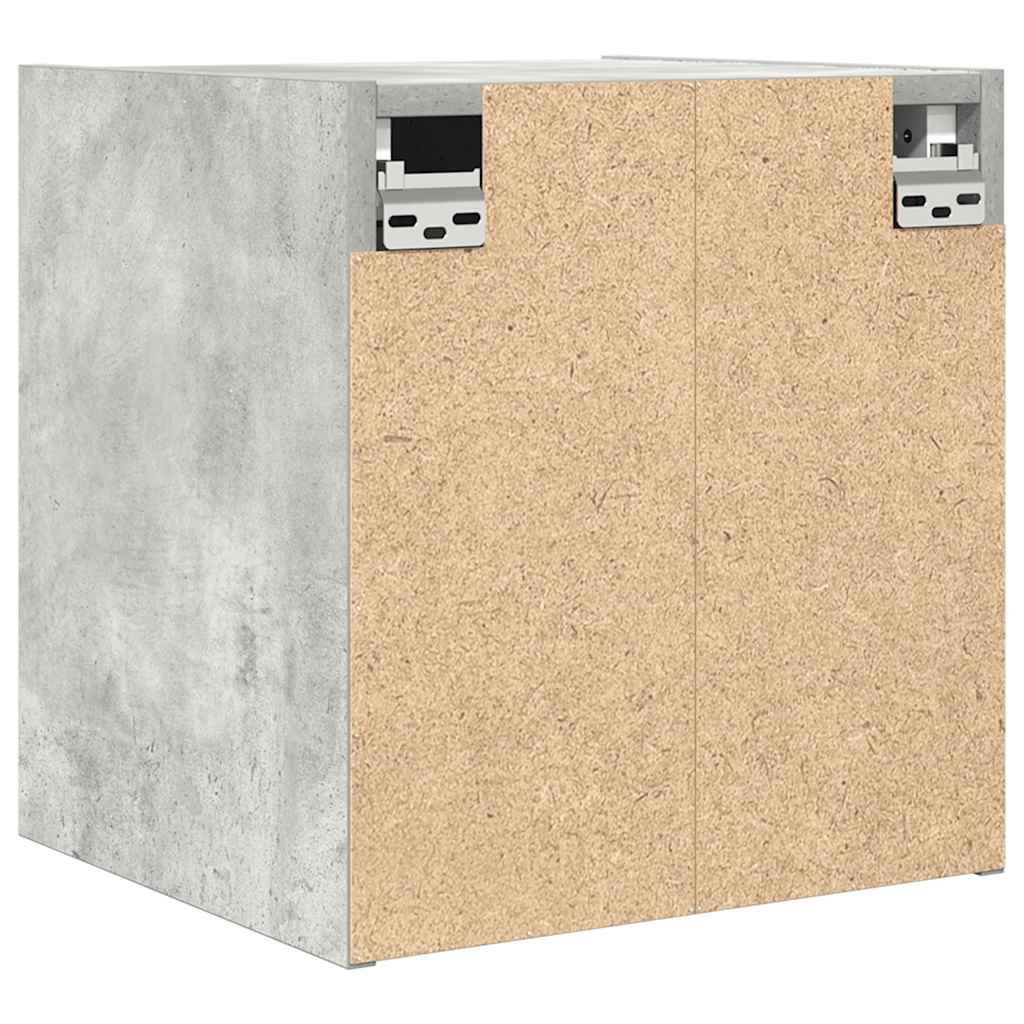 Noptiera de perete gri beton 38x34x40 cm GartenMobel Dekor