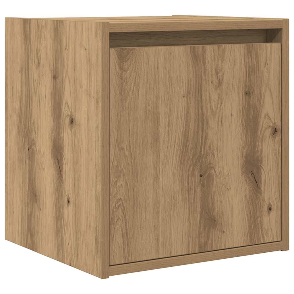 Noptiera montata pe perete Stejar Artizanal 38x34x40 cm GartenMobel Dekor