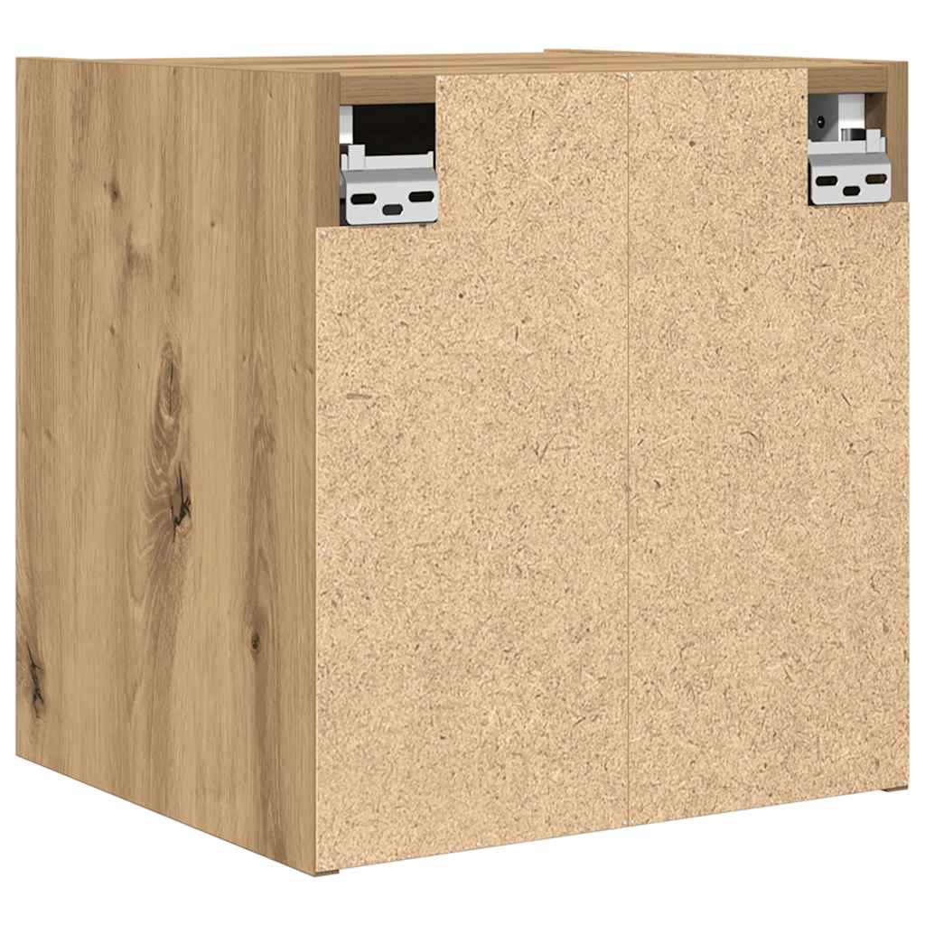 Noptiera montata pe perete Stejar Artizanal 38x34x40 cm GartenMobel Dekor