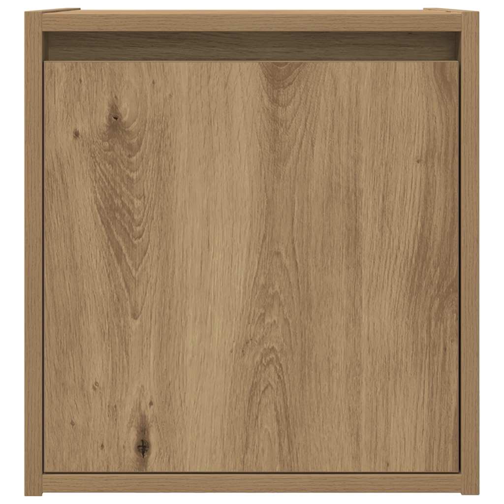 Noptiera montata pe perete Stejar Artizanal 38x34x40 cm GartenMobel Dekor
