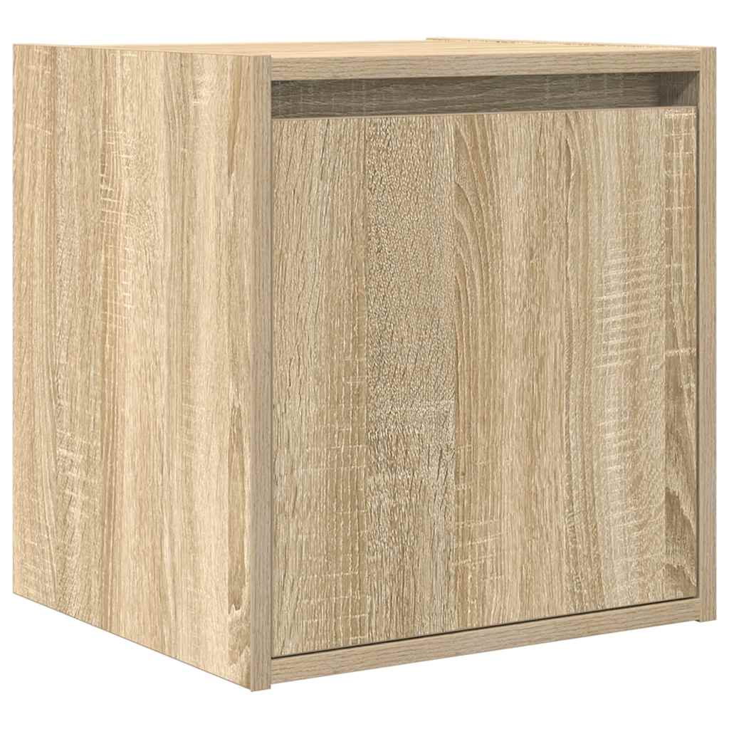 Noptiera montata pe perete Stejar Sonoma 38x34x40 cm GartenMobel Dekor