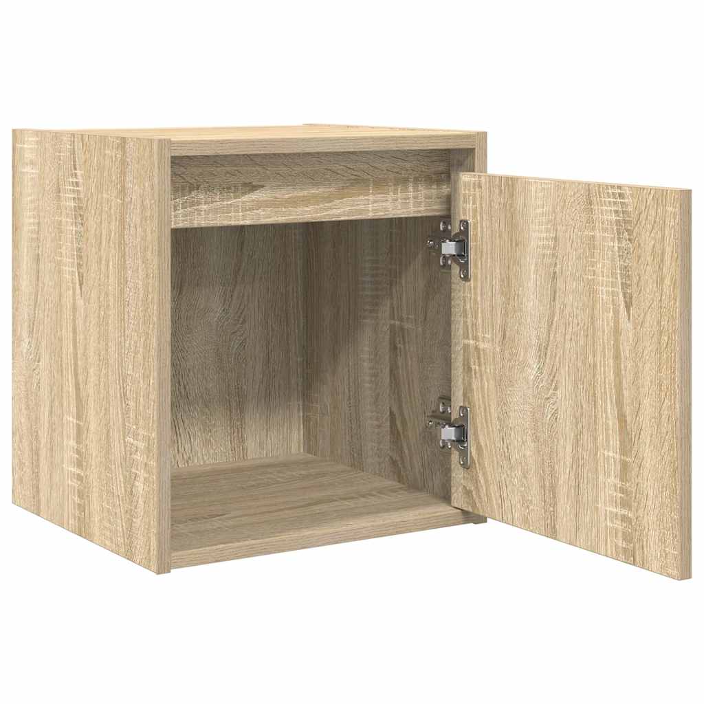 Noptiera montata pe perete Stejar Sonoma 38x34x40 cm GartenMobel Dekor