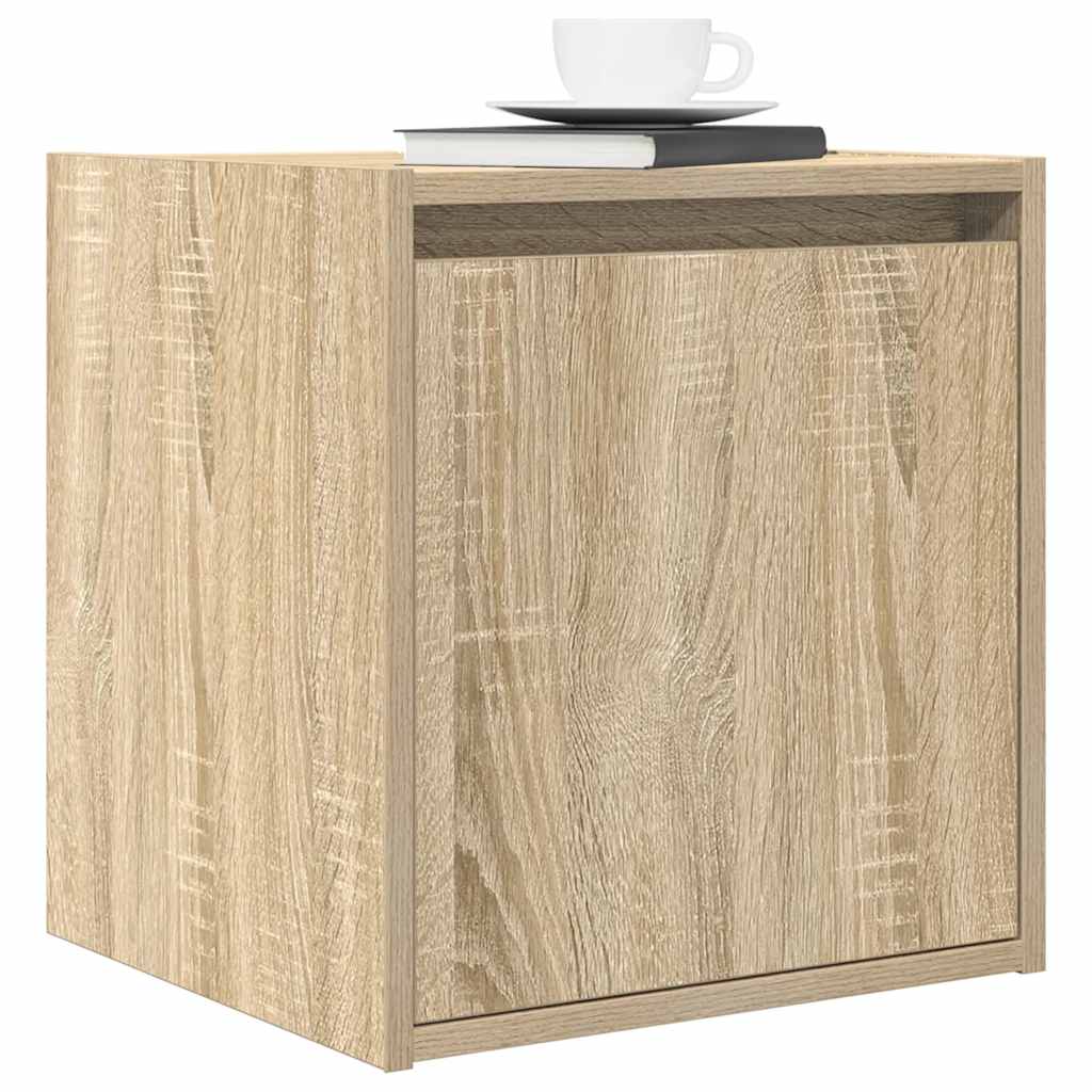 Noptiera montata pe perete Stejar Sonoma 38x34x40 cm GartenMobel Dekor