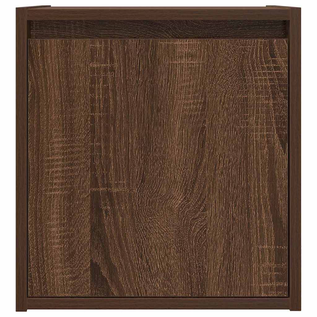 Noptiera montata pe perete Stejar maro 38x34x40 cm GartenMobel Dekor