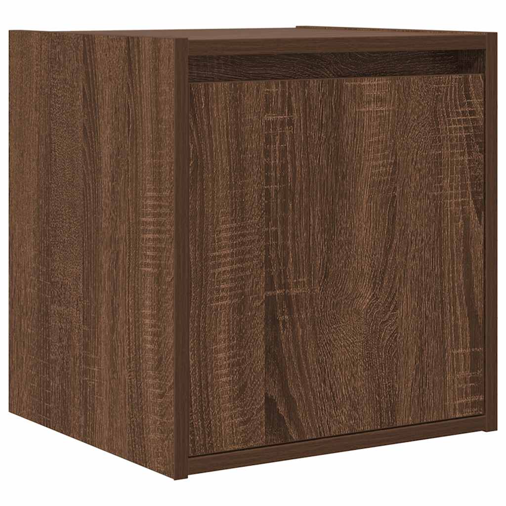 Noptiera montata pe perete Stejar maro 38x34x40 cm GartenMobel Dekor
