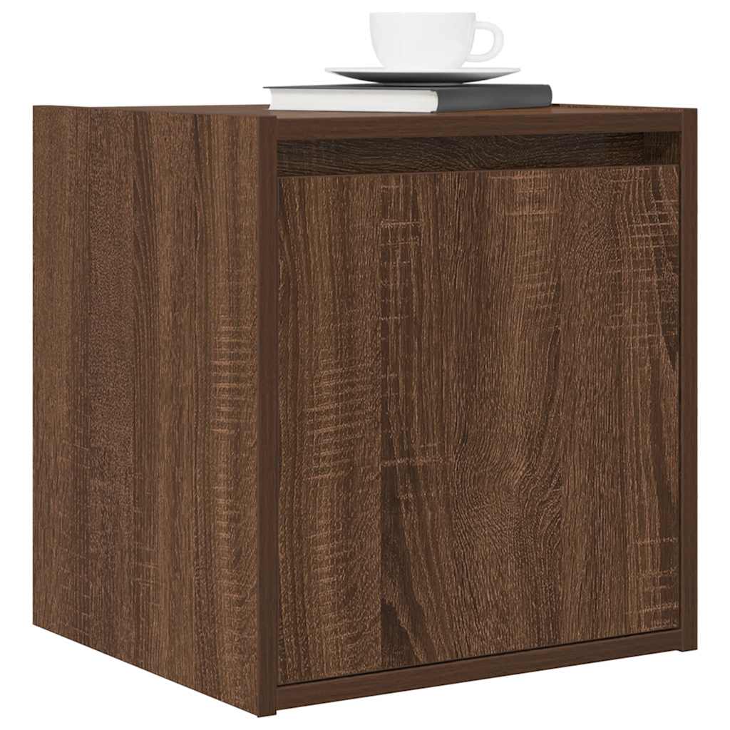Noptiera montata pe perete Stejar maro 38x34x40 cm GartenMobel Dekor