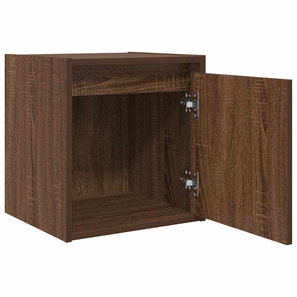 Noptiera montata pe perete Stejar maro 38x34x40 cm GartenMobel Dekor