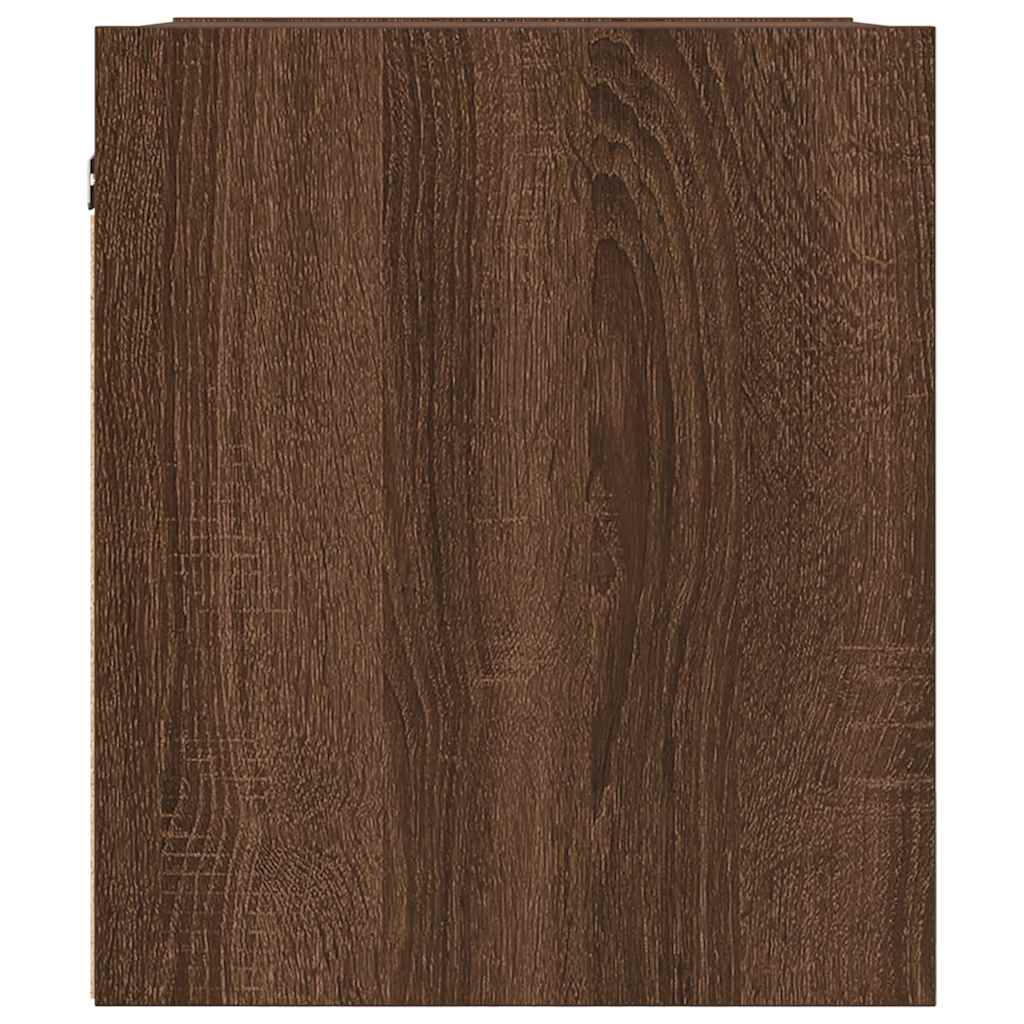 Noptiera montata pe perete Stejar maro 38x34x40 cm GartenMobel Dekor