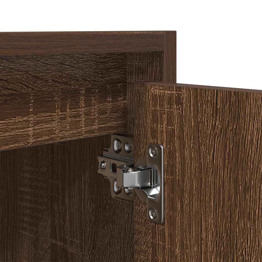 Noptiera montata pe perete Stejar maro 38x34x40 cm GartenMobel Dekor