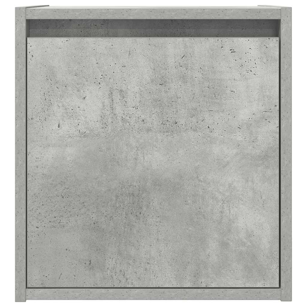 Noptiere montate pe perete 2 buc Beton Gri 38x34x40 cm GartenMobel Dekor