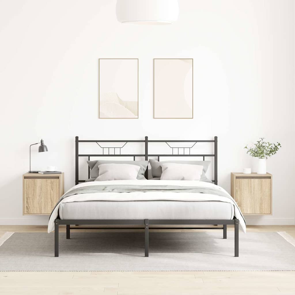 Noptiere montate pe perete 2 buc Stejar Sonoma 38x34x40 cm GartenMobel Dekor