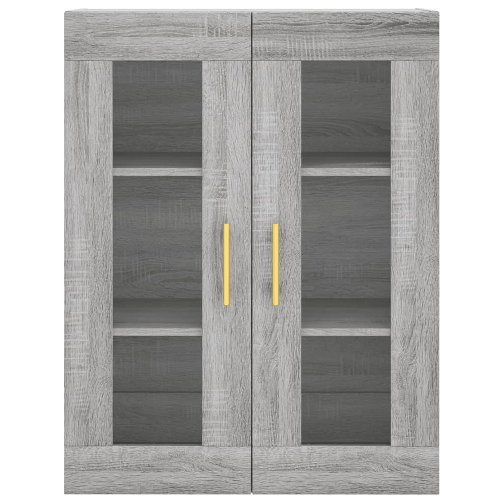 Dulap înalt, gri sonoma, 69,5x34x180 cm, lemn compozit GartenMobel Dekor