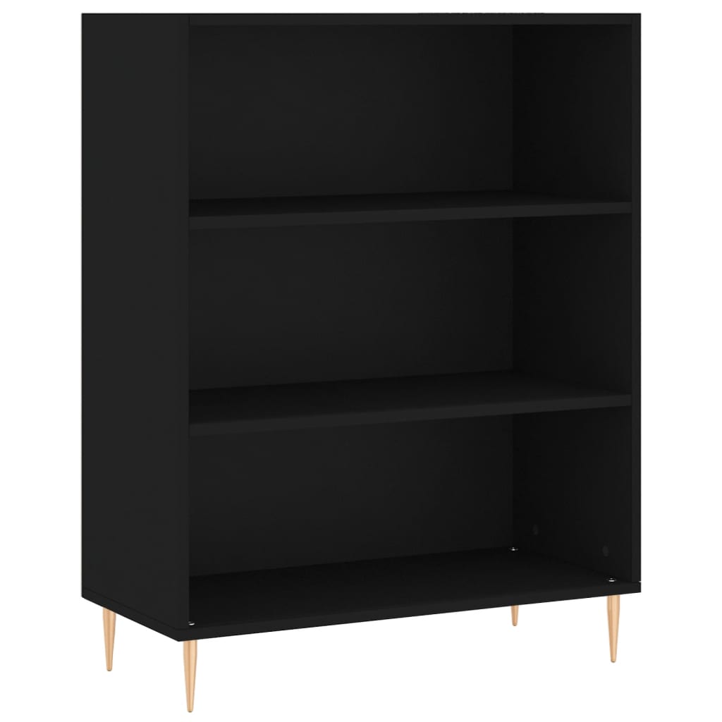 Dulap înalt, negru, 69,5x34x180 cm, lemn compozit GartenMobel Dekor