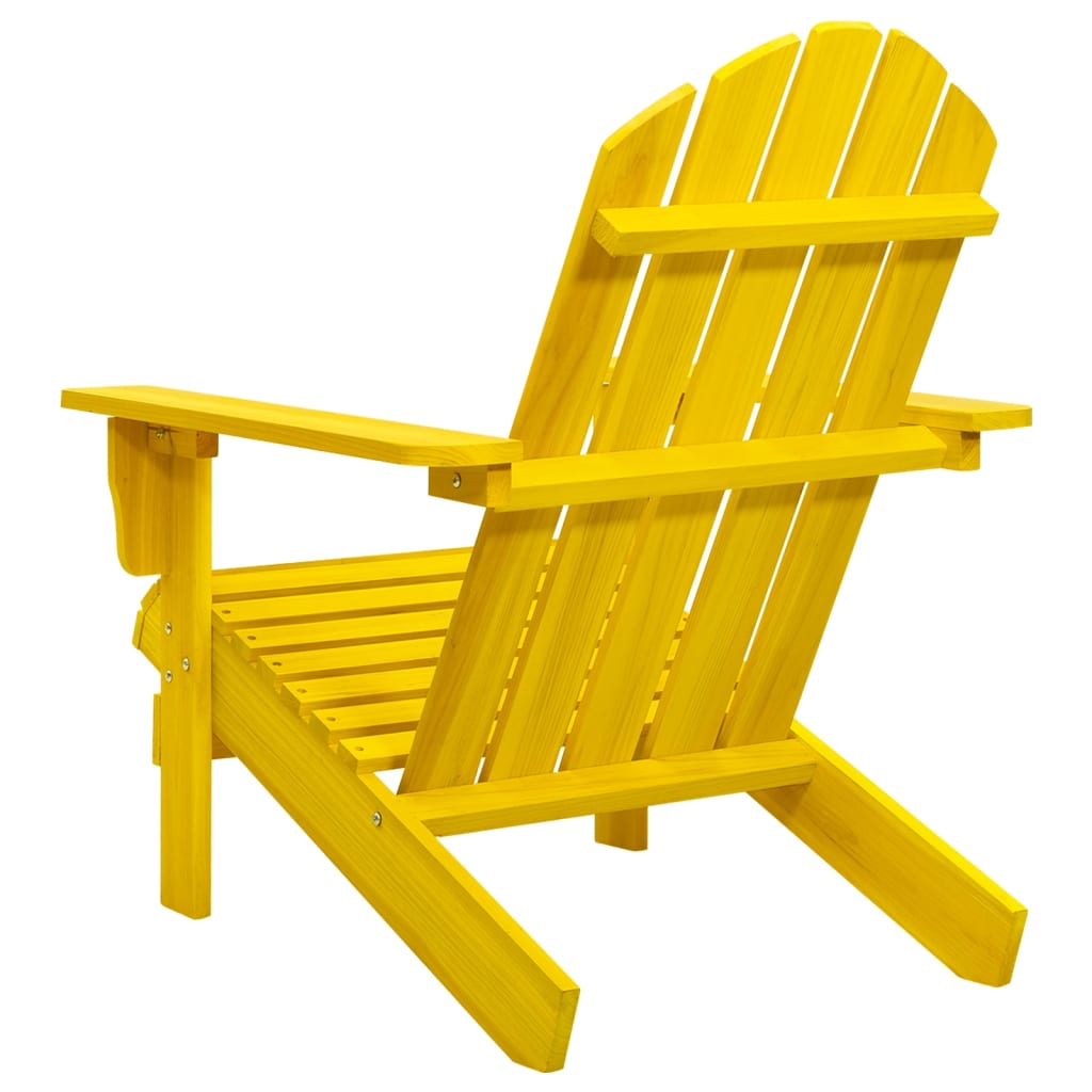 Scaun de grădină Adirondack, galben, lemn masiv de brad GartenMobel Dekor