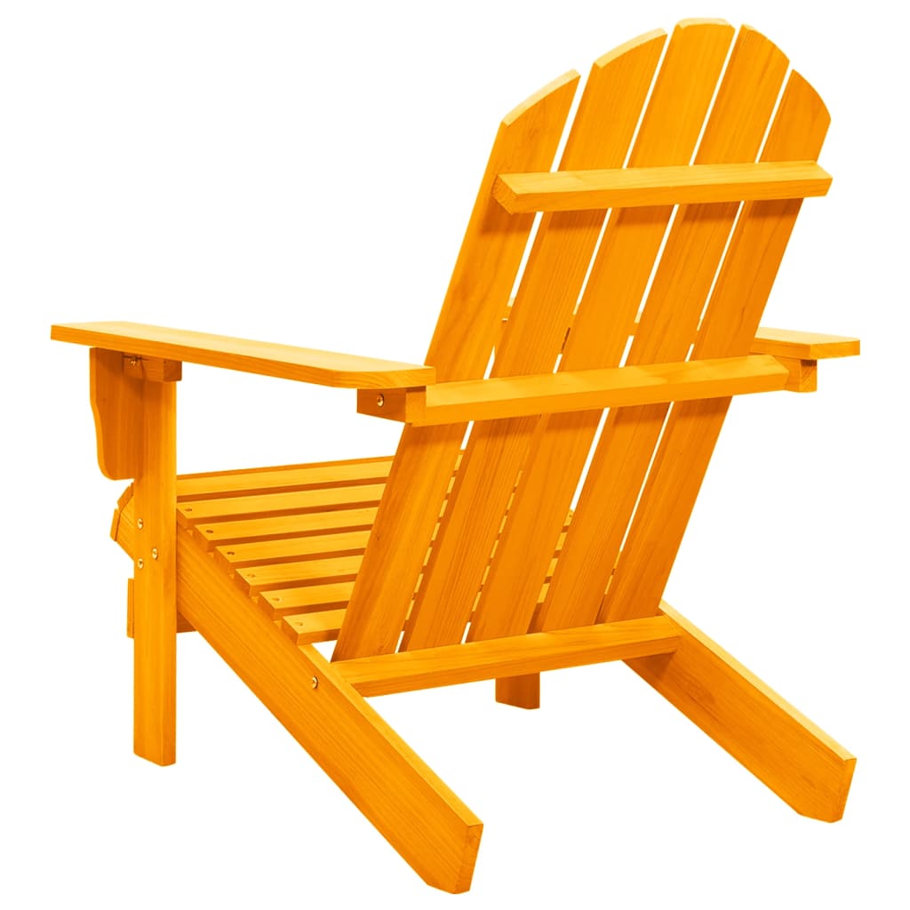 Scaun de grădină Adirondack, portocaliu, lemn masiv de brad GartenMobel Dekor
