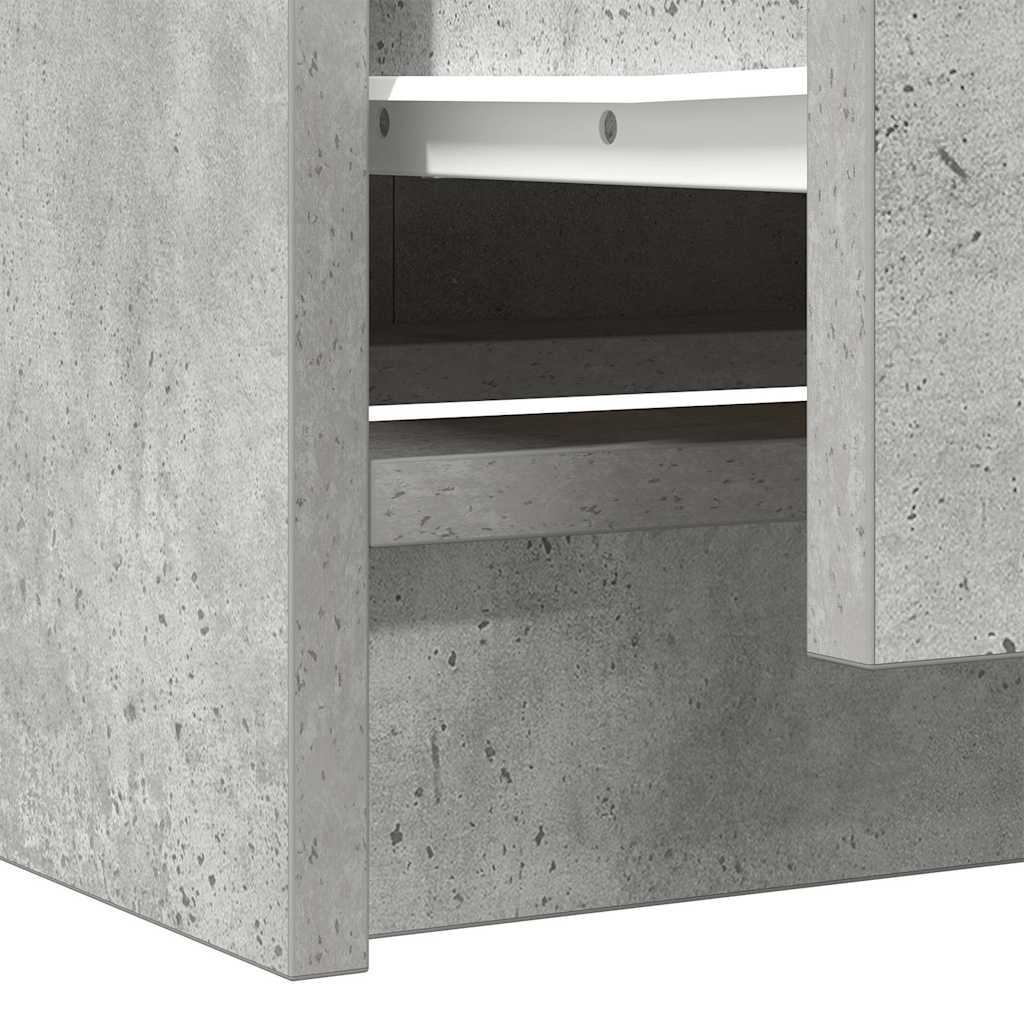 Dulap TV Beton Gri 40x35x54 cm Lemn prelucrat GartenMobel Dekor