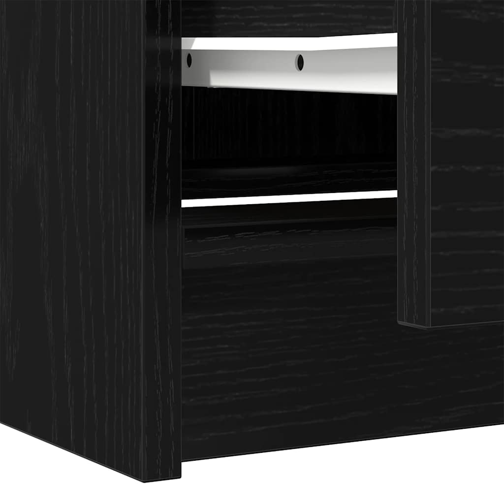 Dulap TV negru 40x35x54 cm din lemn prelucrat GartenMobel Dekor