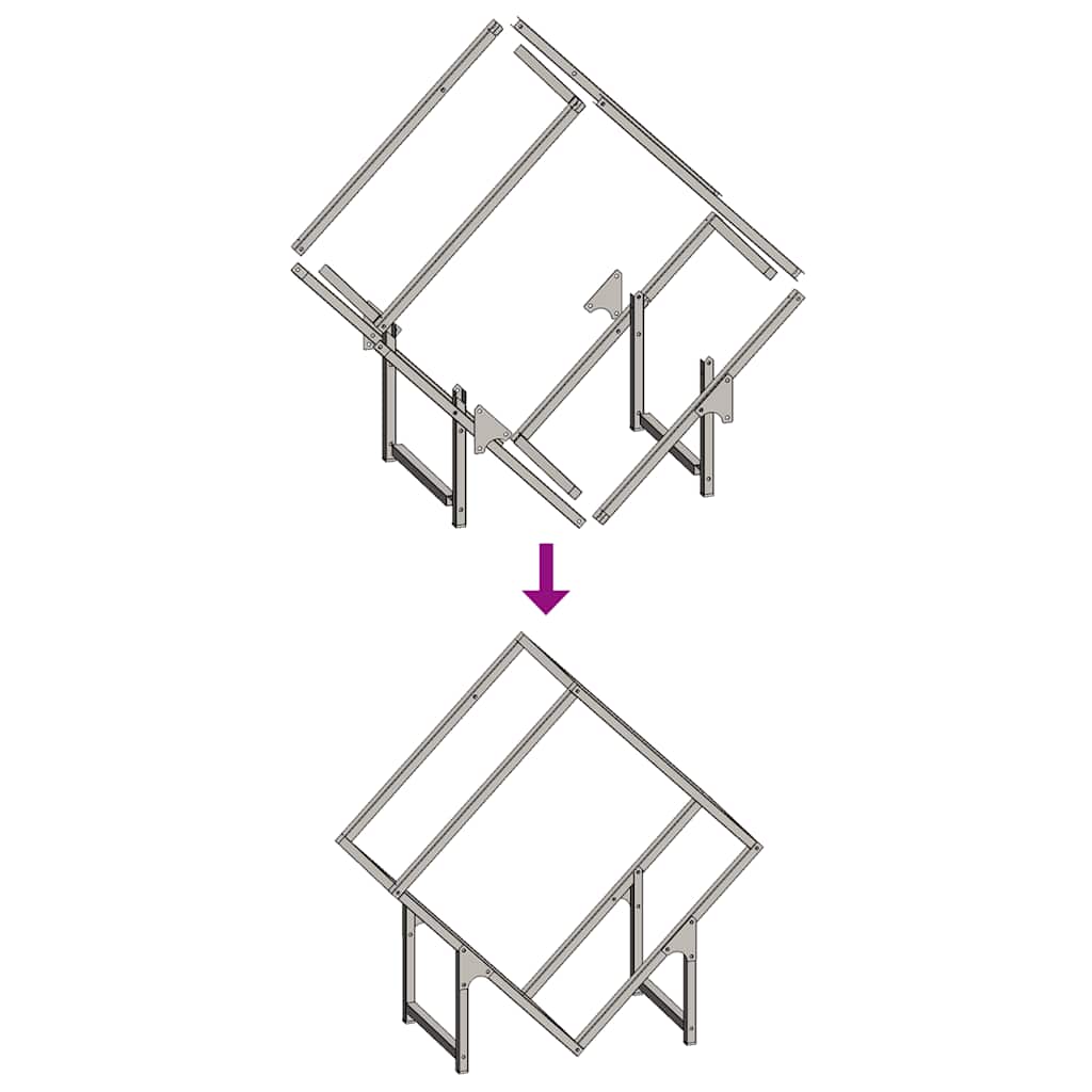 Suport pentru lemne de foc Verde măsline Oțel laminat la rece GartenMobel Dekor