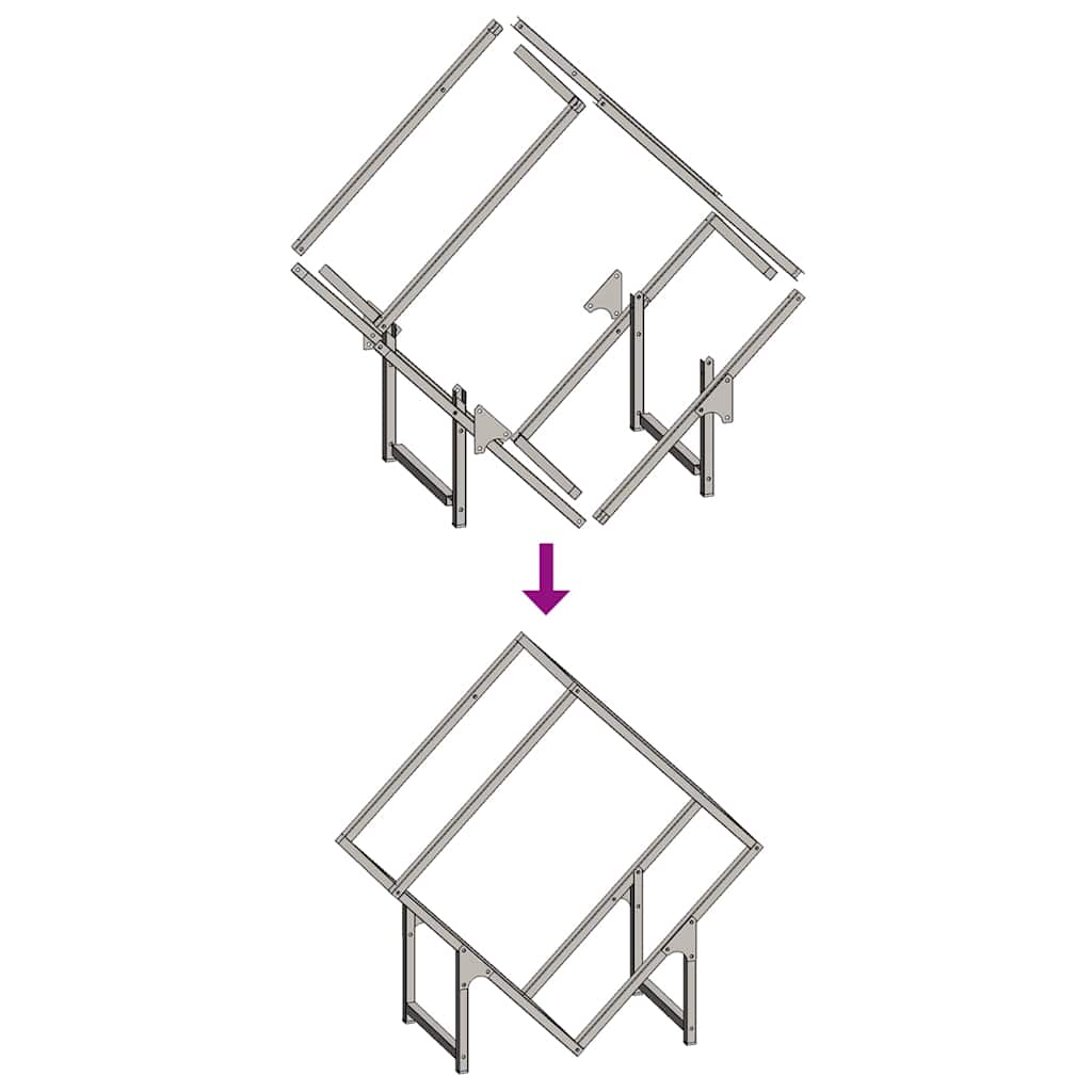 Suport pentru lemne de foc alb 60x25x60 cm Oțel laminat la rece GartenMobel Dekor