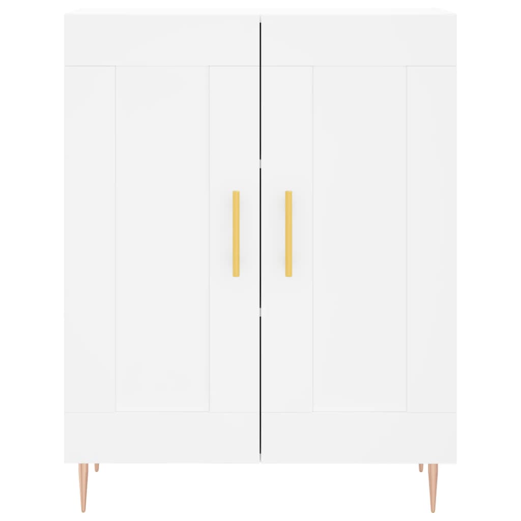 Dulap înalt, alb, 69,5x34x180 cm, lemn compozit GartenMobel Dekor