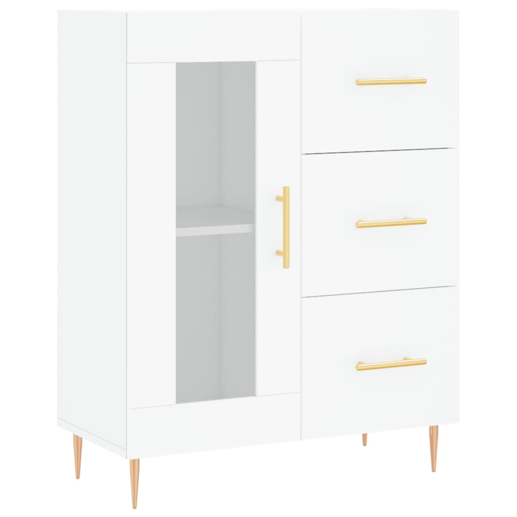Dulap înalt, alb, 69,5x34x180 cm, lemn compozit GartenMobel Dekor