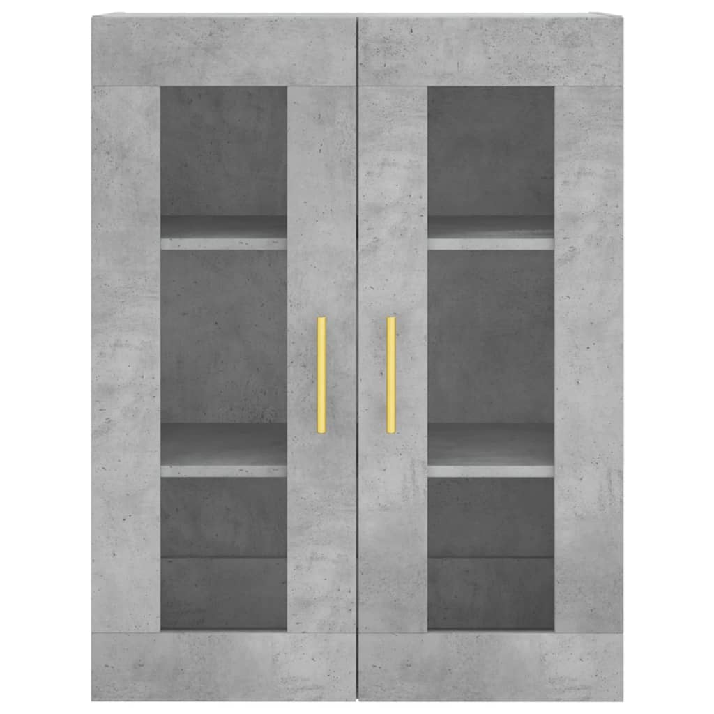 Dulap înalt, gri beton, 69,5x34x180, lemn compozit GartenMobel Dekor