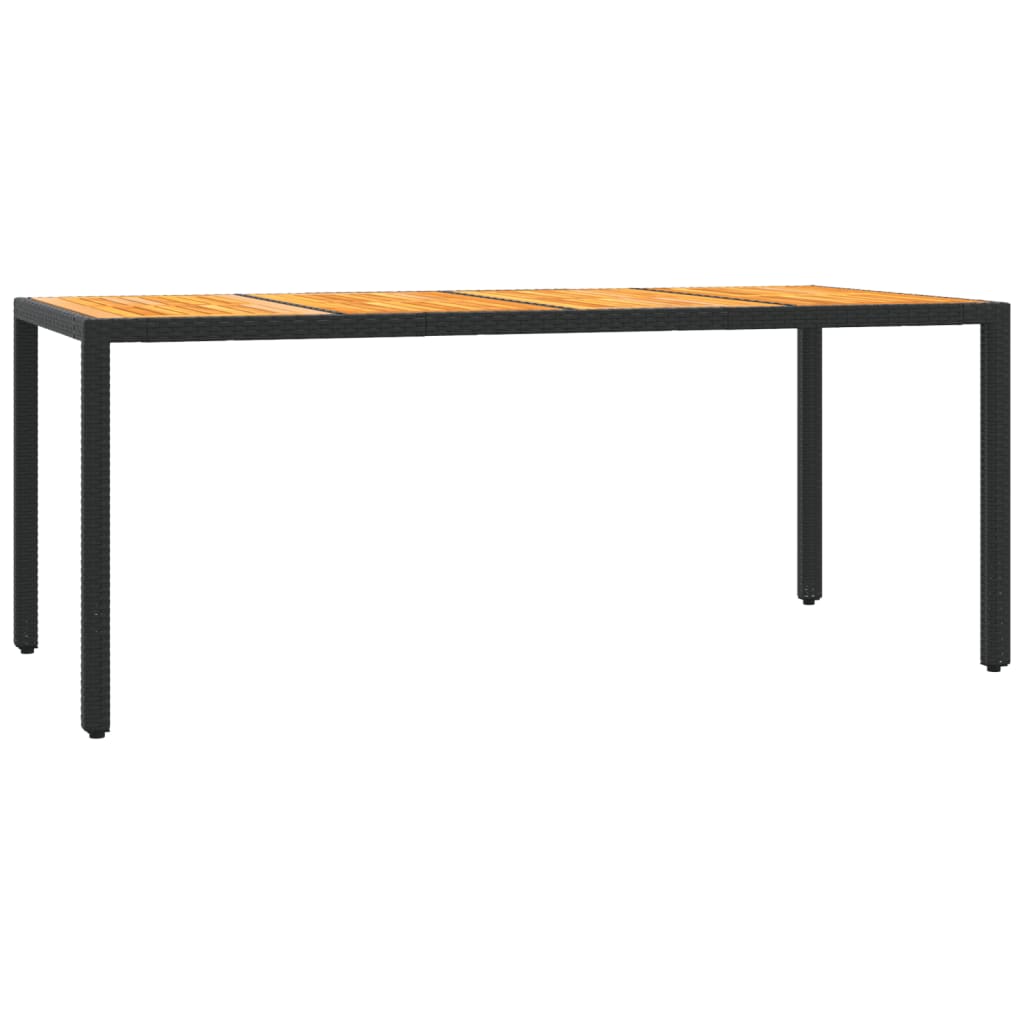Set mobilier de grădină cu perne, 7 piese, negru, poliratan GartenMobel Dekor