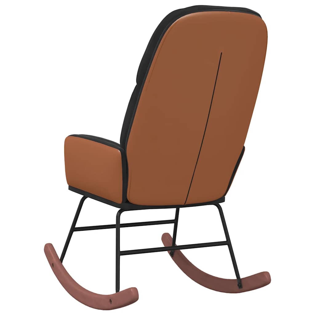 Scaun balansoar, negru, catifea GartenMobel Dekor