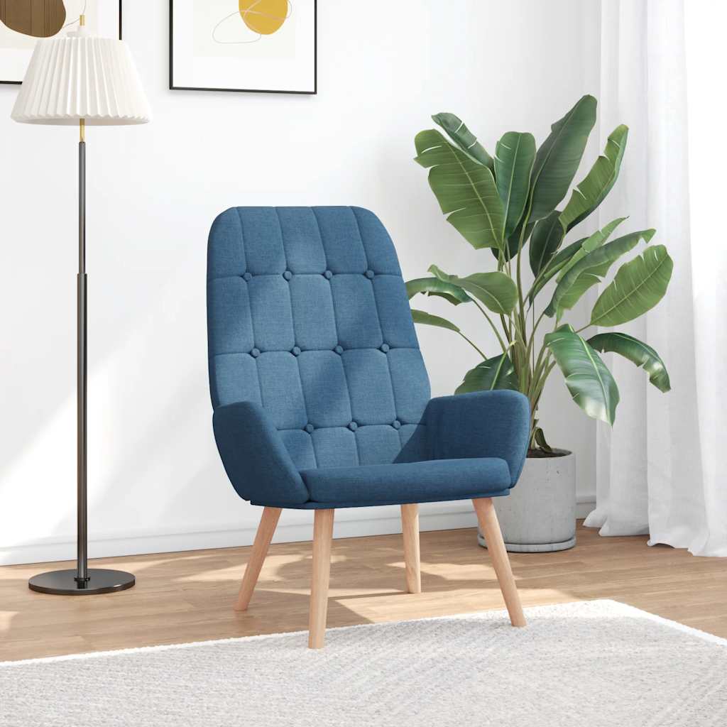 Scaun de relaxare, albastru, material textil GartenMobel Dekor