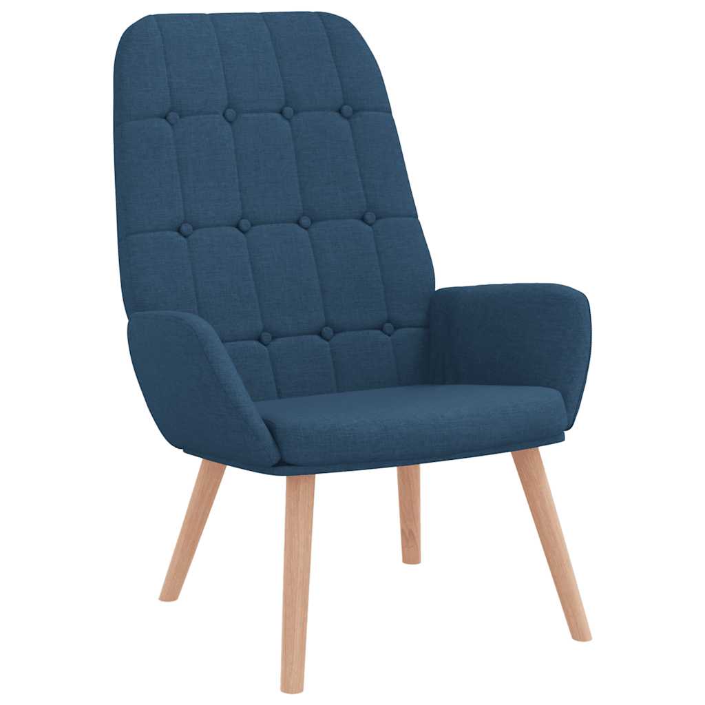 Scaun de relaxare, albastru, material textil GartenMobel Dekor