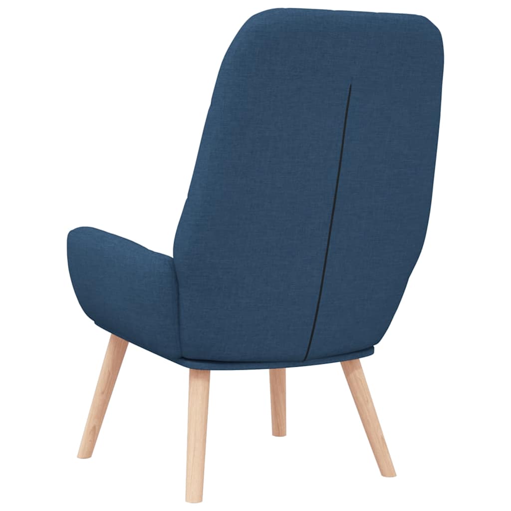 Scaun de relaxare, albastru, material textil GartenMobel Dekor