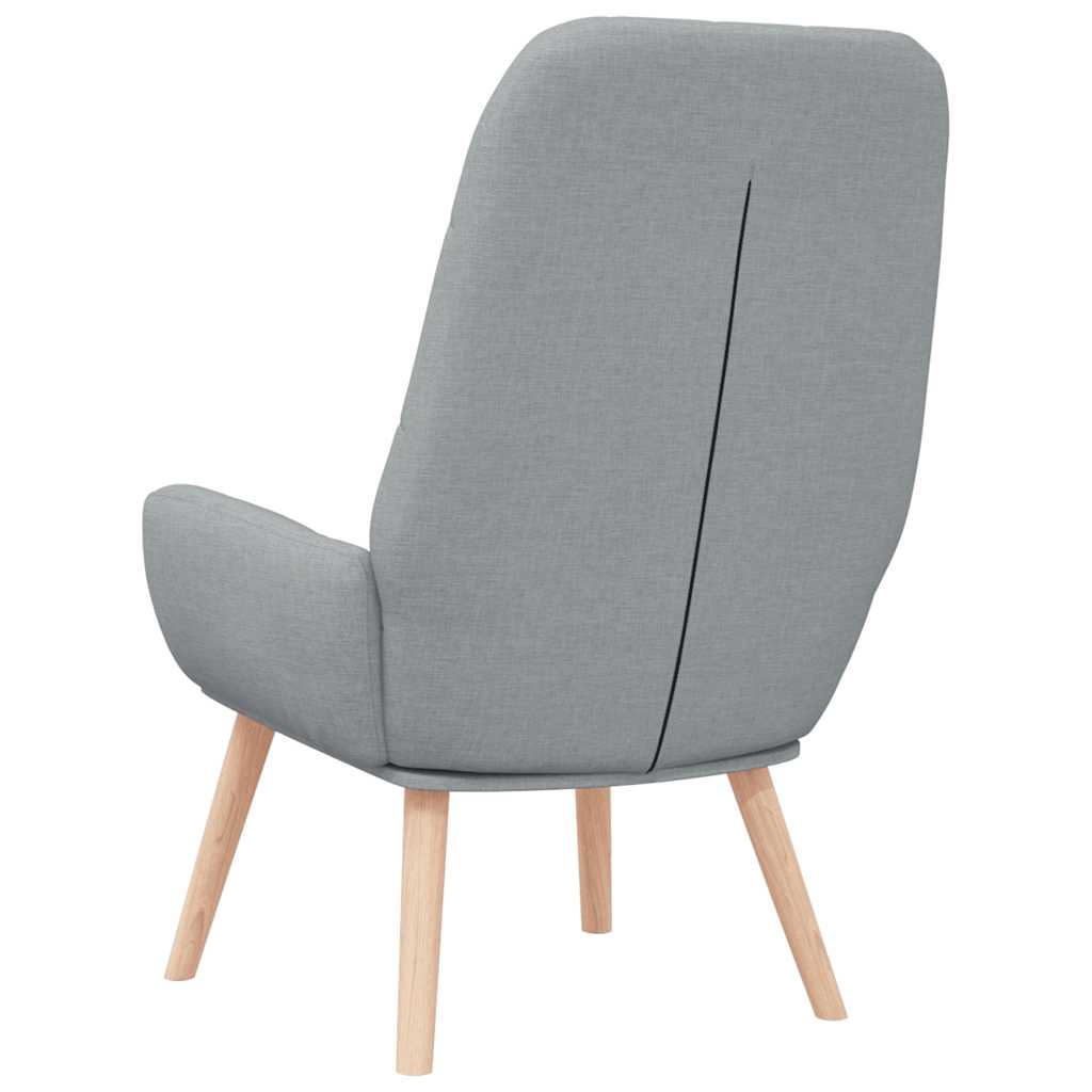 Scaun de relaxare, gri deschis, material textil GartenMobel Dekor