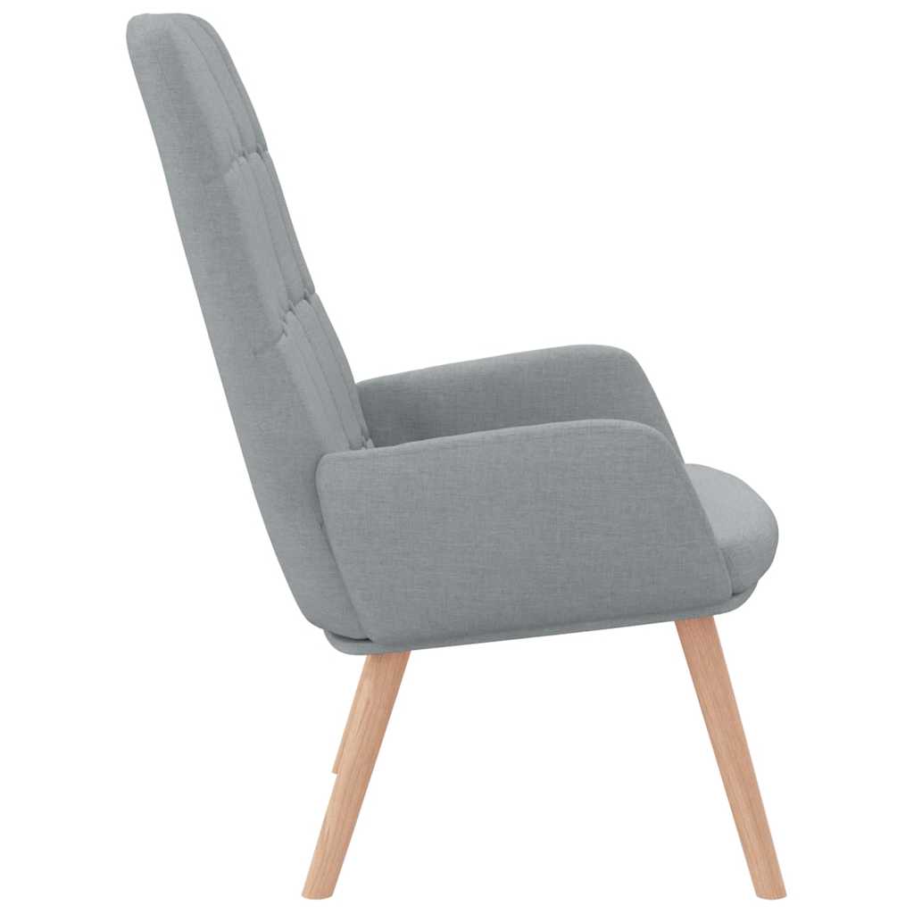 Scaun de relaxare, gri deschis, material textil GartenMobel Dekor