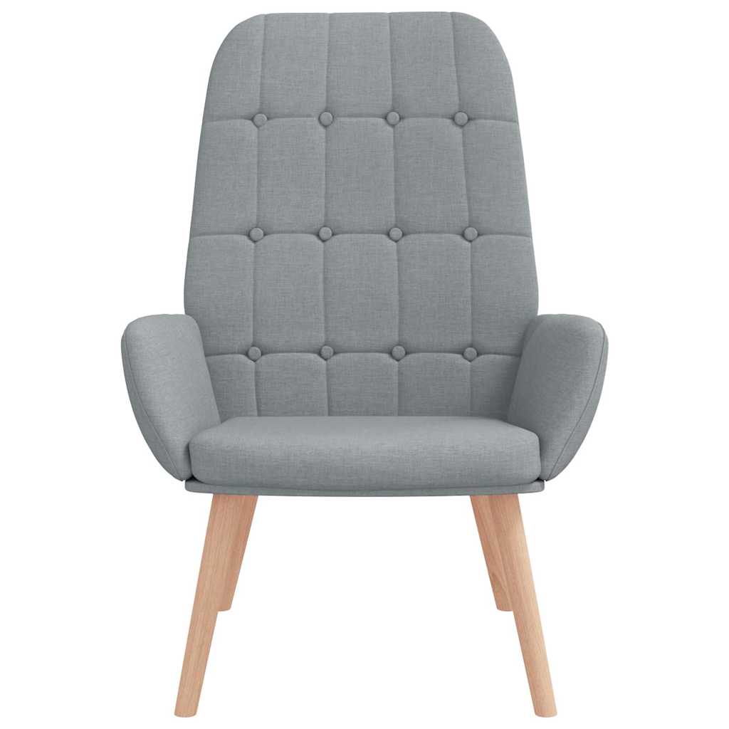 Scaun de relaxare, gri deschis, material textil GartenMobel Dekor